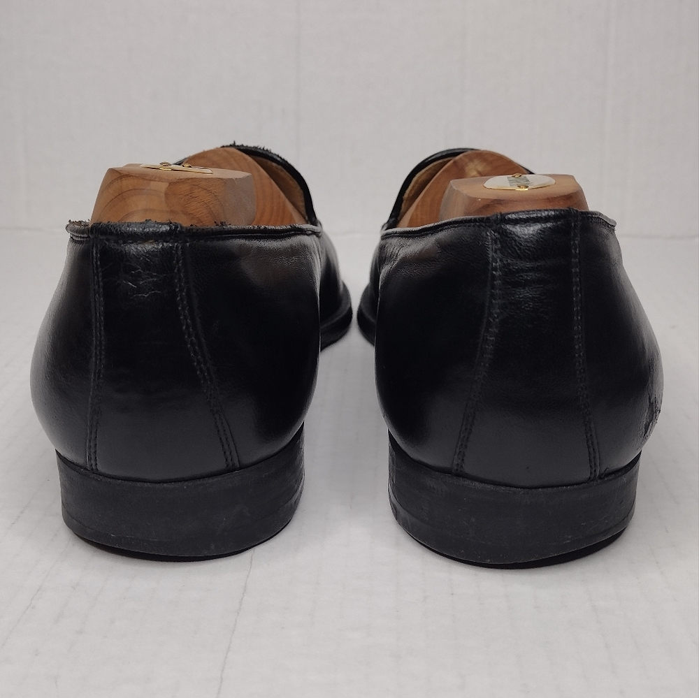 Gucci Men's Black Leather Tassel Slip On Dress Loafers Size 9.5 - Picture 6 of 15